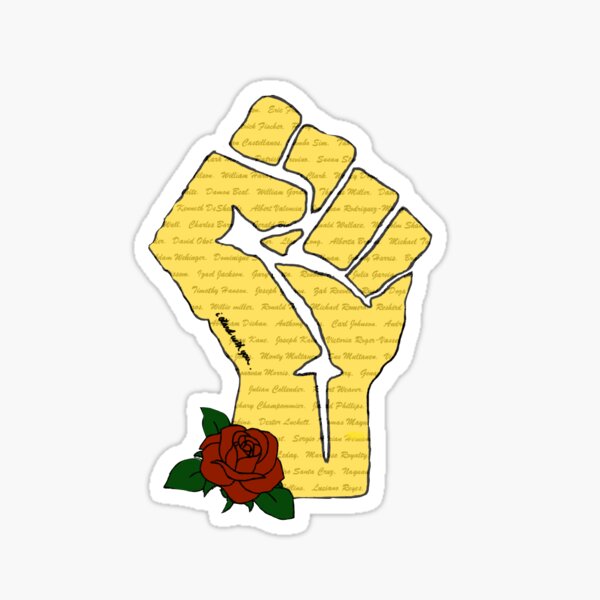 BLM red fist sticker