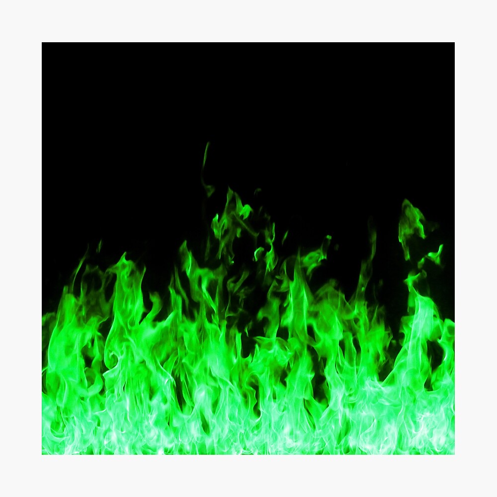 Green Fire Flames