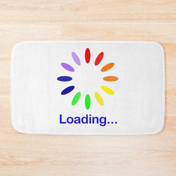 Item preview, Rainbow Wheel with a statement of "Loading." designed and sold by dstarj.