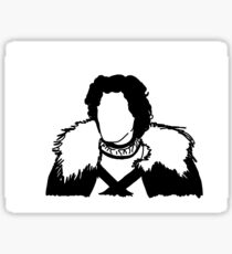 Jon Snow Line Art Sticker
