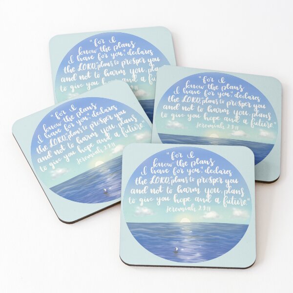 Item preview, Jeremiah 29:11 Ocean Sunset designed and sold by Basil Lime.