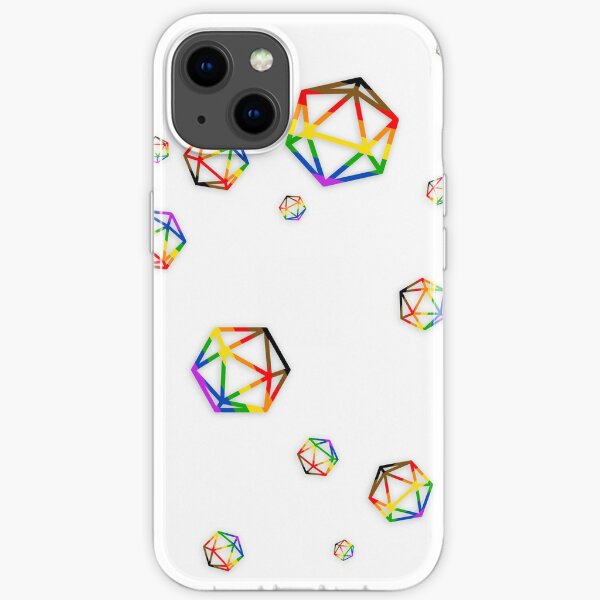rainbow dice iPhone Soft Case