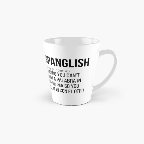 Vista previa del artículo con la obra «Spanglish (sustantivo)», diseñado y vendido por CuriouserWorld.