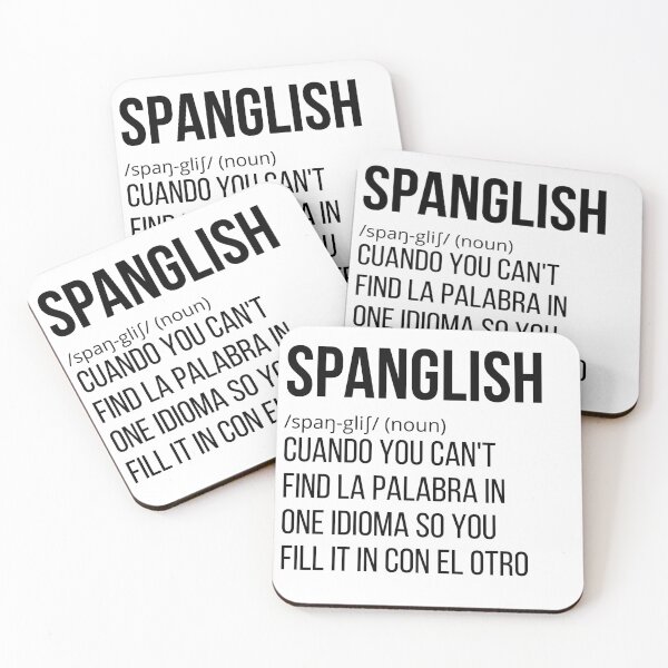 Item preview, Spanglish (noun) designed and sold by CuriouserWorld.