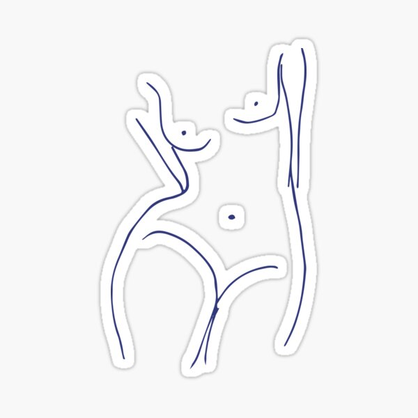 Figurine Henri Matisse - Bleu Sticker