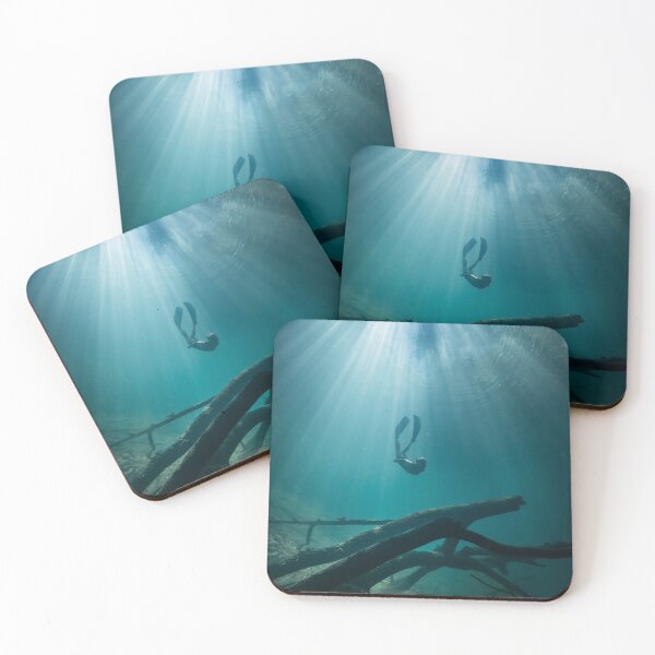 Item preview, Freediver, underwater photograph. designed and sold by 4empowear.