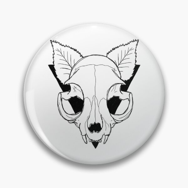 Item preview, Cat skull designed and sold by bethsentence.