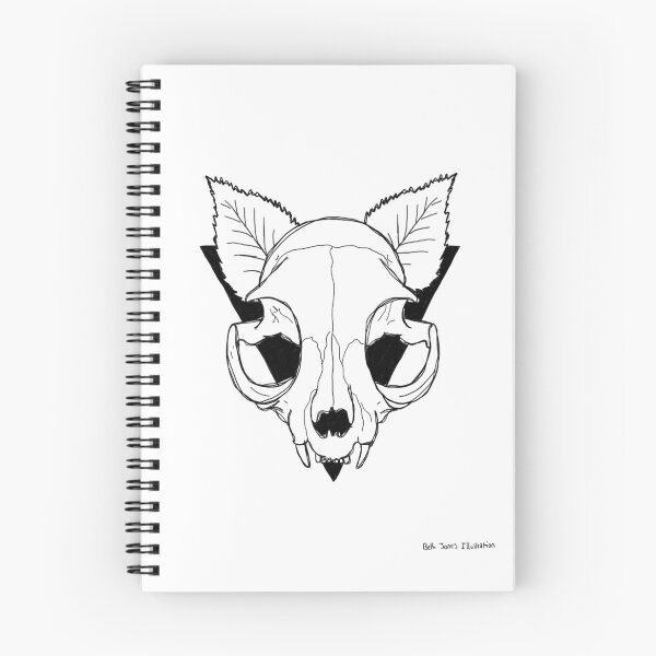 Item preview, Cat skull designed and sold by bethsentence.