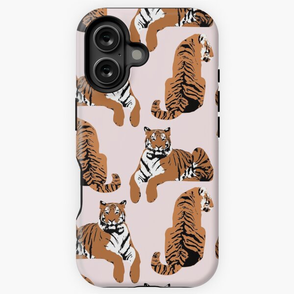 Vista previa del artículo con la obra « y estoy experimentando con ilustrarlos de diferentes maneras. Esta es una ilustración digital original basada en fotos de tigres reales.», diseñado y vendido por katlandreth.