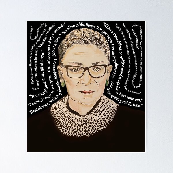 Item preview, Words of RBG - Justice Ruth Bader Ginsburg designed and sold by Nora Lee Illustrations.