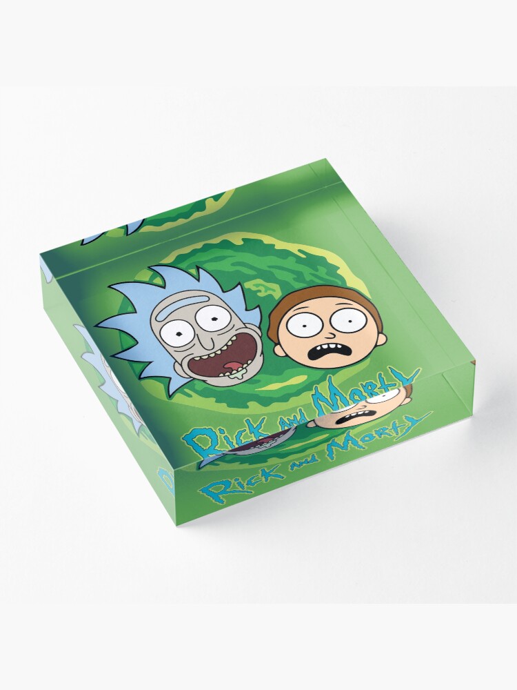 Alternate view of Rick and Morty Portal Acrylic Block