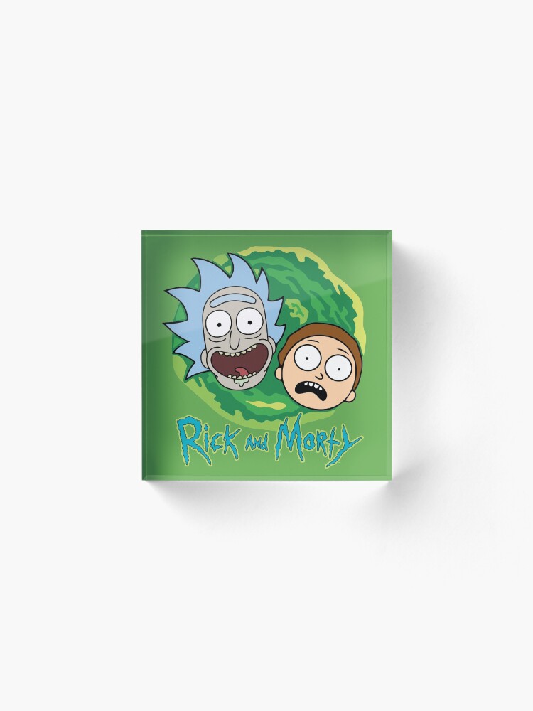 Alternate view of Rick and Morty Portal Acrylic Block