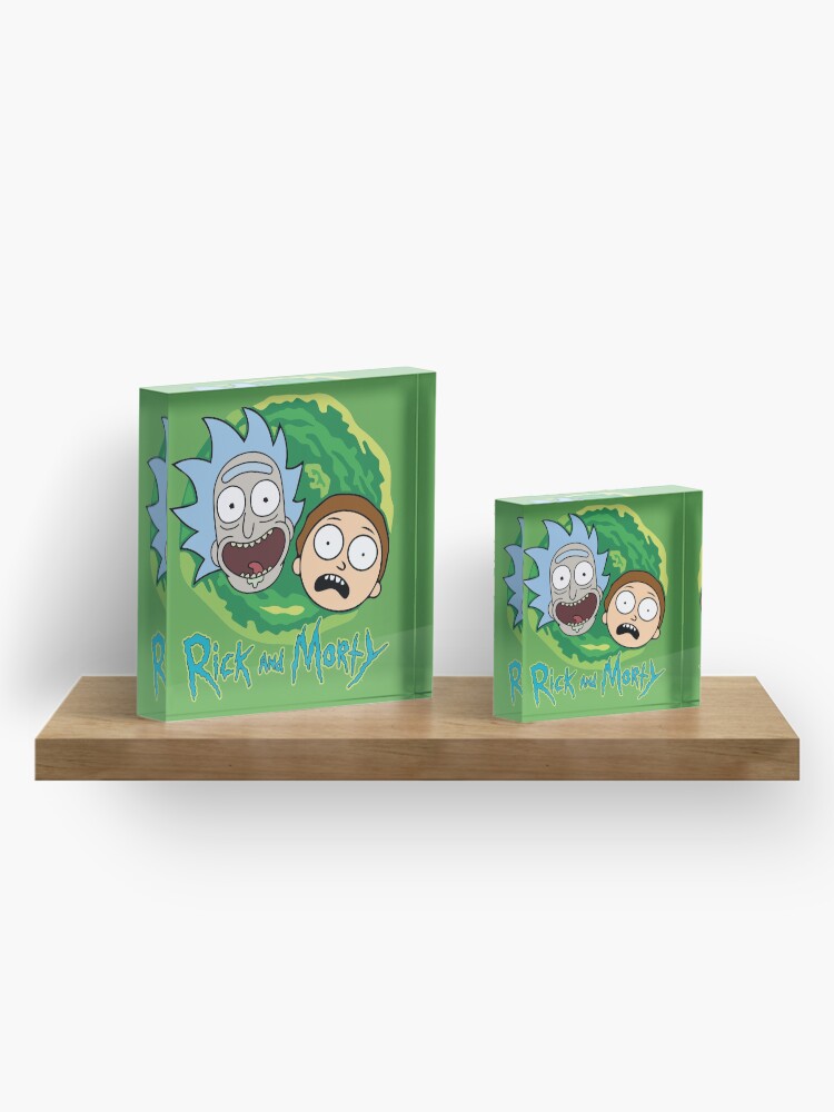 Alternate view of Rick and Morty Portal Acrylic Block