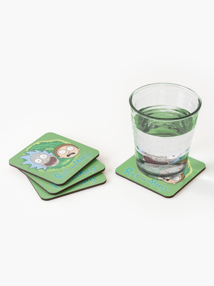Alternate view of Rick and Morty Portal Coasters (Set of 4)