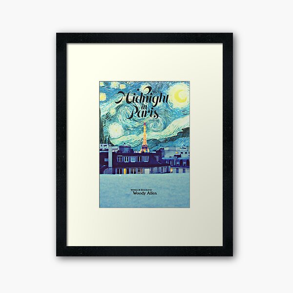 Midnight In Paris Poster Framed Art Print