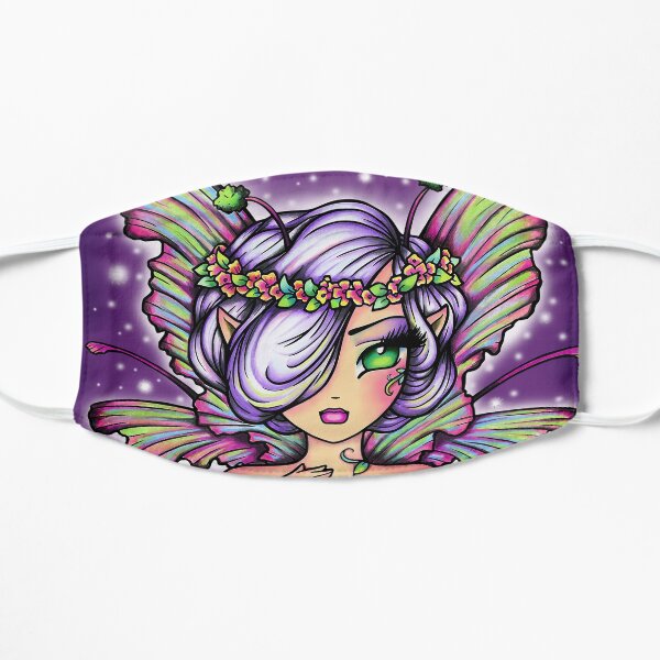 Faye Fairy Mythical Maidens Fantasy Artwork Hannah Lynn Flat Mask