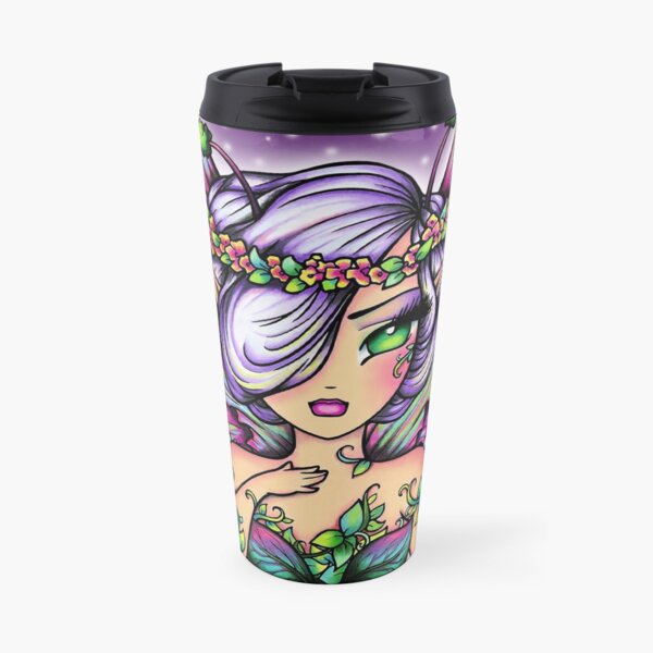 Faye Fairy Mythical Maidens Fantasy Artwork Hannah Lynn Travel Coffee Mug