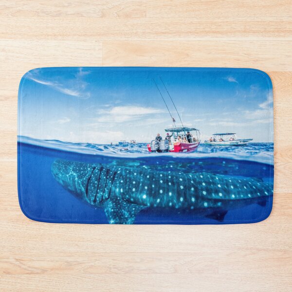 Item preview, Whale shark and red boat. designed and sold by 4empowear.