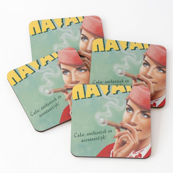 Item preview, Met Rosanna naar Havana vintage travel poster designed and sold by stickart-marek.