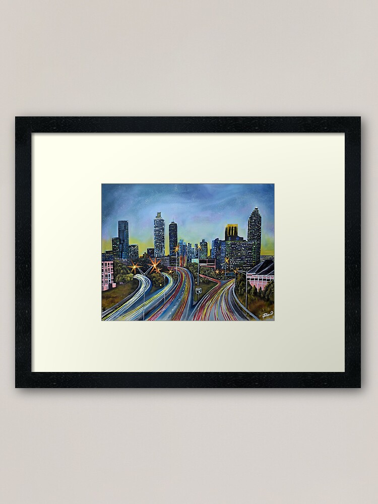 Alternate view of Atlanta Framed Art Print