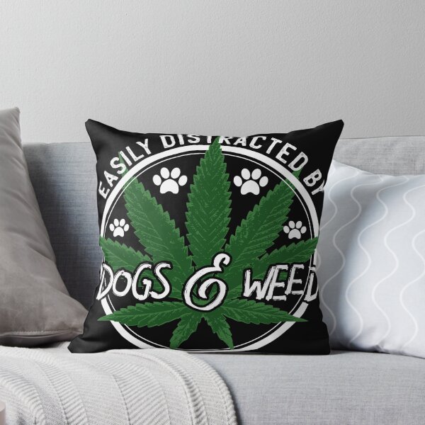 Item preview, Distracted by Dogs and Weed Gift Design Idea 4 Stoners product designed and sold by Lisbob.