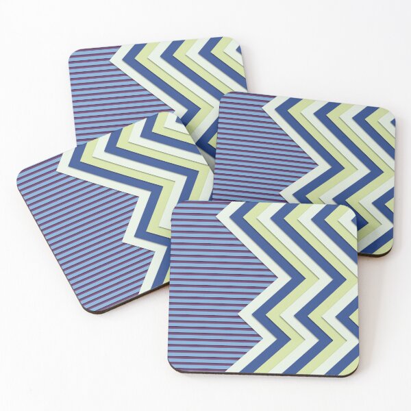 Item preview, Green. and Blue Zig Zag Pattern designed and sold by BrennaAldredge.