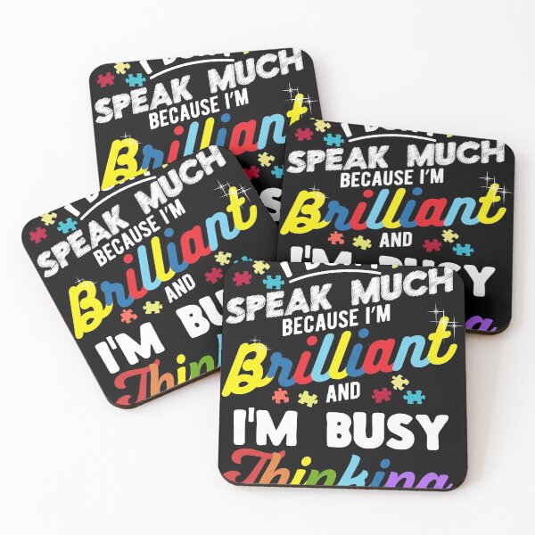Item preview, Fun Autism Awareness Tee I Dont Speak Much Brilliant graphic designed and sold by Lisbob.