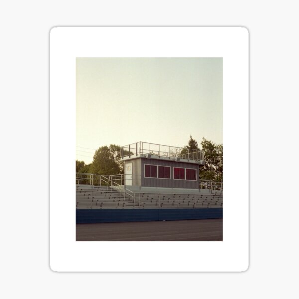 sunset at the stadium Sticker