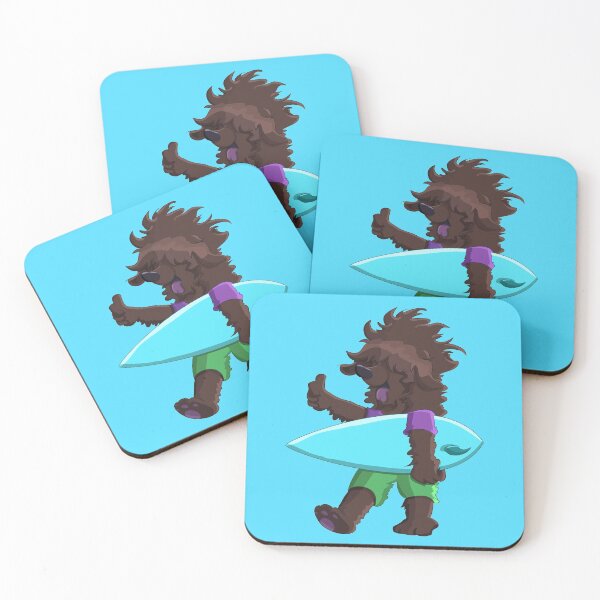 Item preview, Surfer dog designed and sold by jcweaverart.
