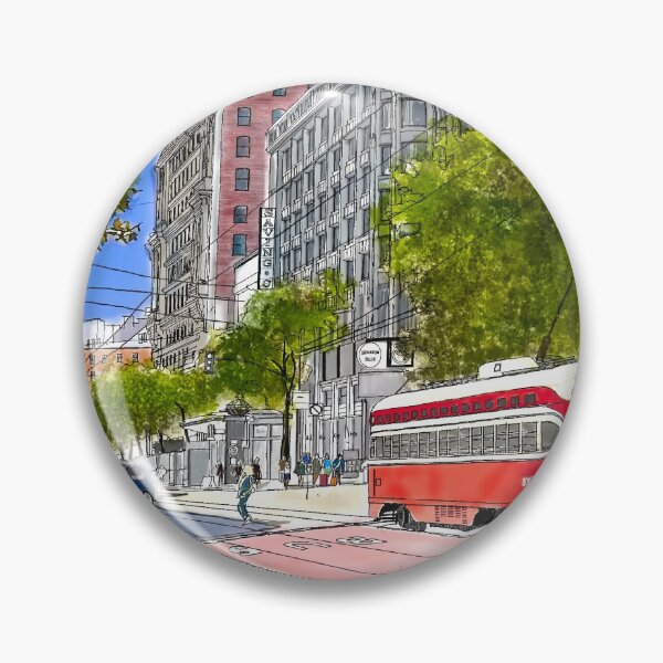 Item preview, SK-1 Market Street scene designed and sold by artisionado.