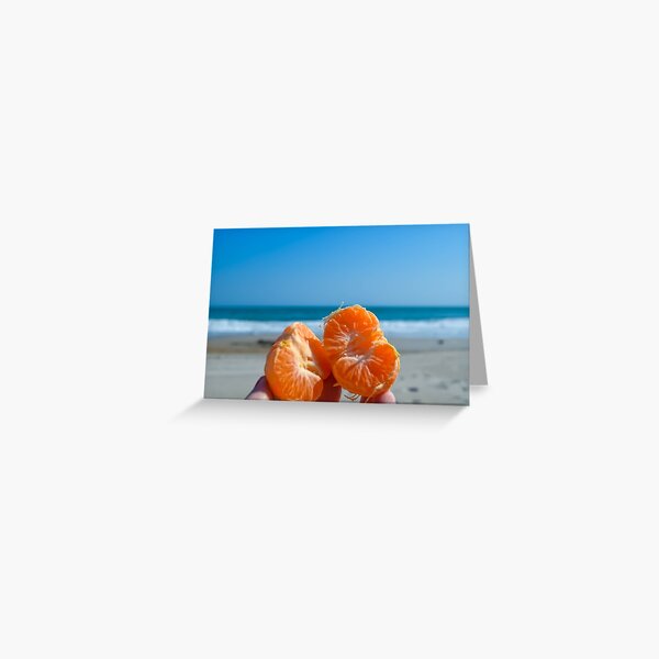 "Clementine On The Beach" Greeting Card for Sale by rosymapleart Redbubble