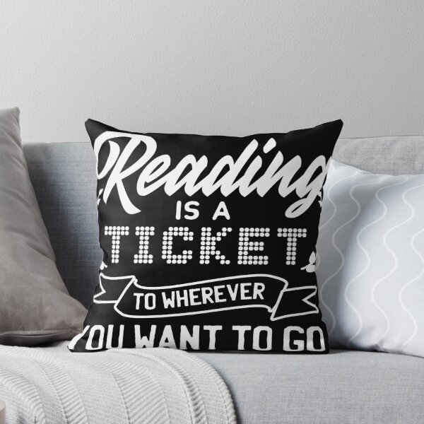 Item preview, Book Lovers design - Reading's a Ticket to Anywhere graphic designed and sold by Lisbob.