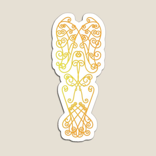 Golden ornament Magnet
