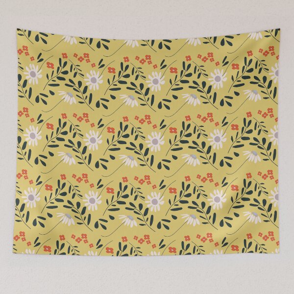 Item preview, Folk Floral River Walk designed and sold by SalsySafrano.