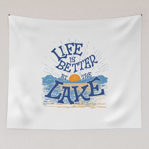 Item preview, Life Is Better At The Lake Lifestyle designed and sold by bsmalls.