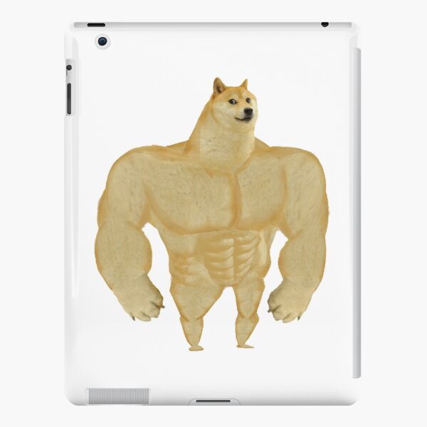 Swole Doge And Cheems Father S Day Gift Idea Strong Dog Vs Weak Dog Meme Ipad Case Skin By Lunabetojerico Redbubble - roar doge roblox