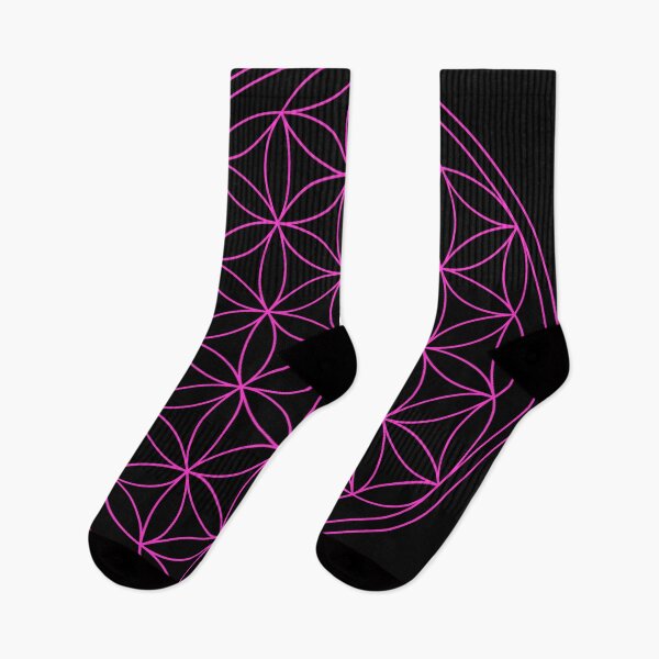 Item preview, Flower of Life Black Hot Pink designed and sold by 2sweetsDesign.