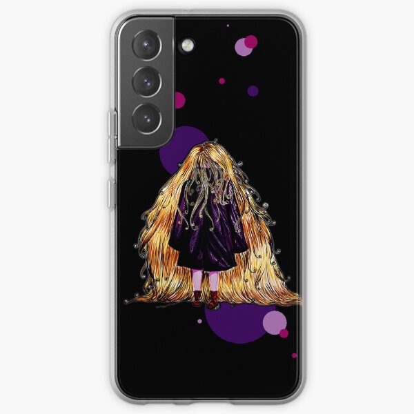 Faceless Girl au manteau et liseré noir Samsung Galaxy Soft Case