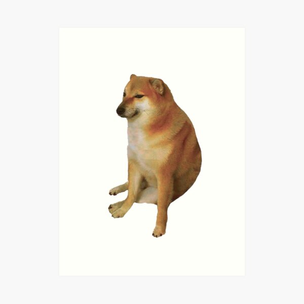 Doge Meme Art Prints Redbubble - classy doge roblox