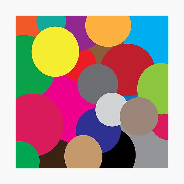 Item preview, Coloured circles designed and sold by PJ Fowler.