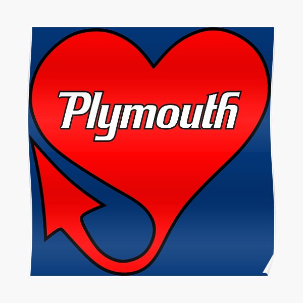 Plymouth Heart Poster