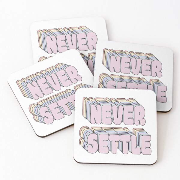 Item preview, Colorful NEVER SETTLE designed and sold by ashleymanheim.