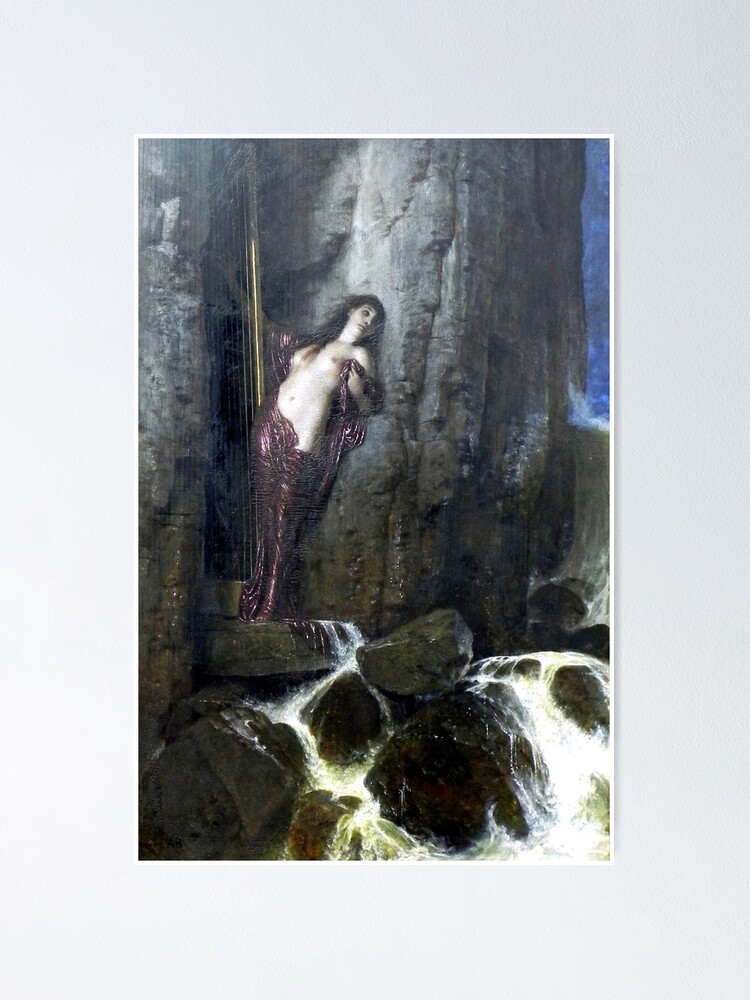 Ocean Breakers The Sound Arnold Bocklin Poster By Forgottenbeauty Redbubble