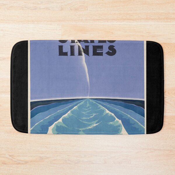 Item preview, United States Lines vintage travel poster designed and sold by stickart-marek.
