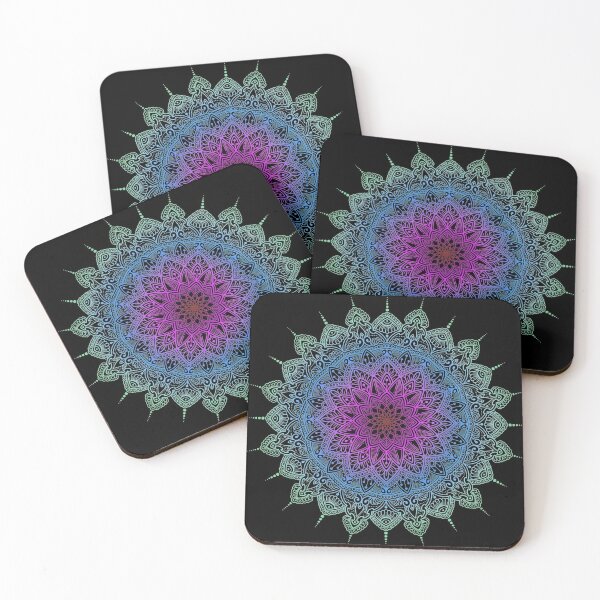 Item preview, Gradient Mandala (Green, Blue, Purple) designed and sold by Shine Design Blossom.