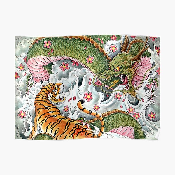 Japanese Tattoo Duel Poster