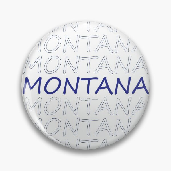 Item preview, Montana Repeating Blue Bold Uppercase designed and sold by artbylukas.