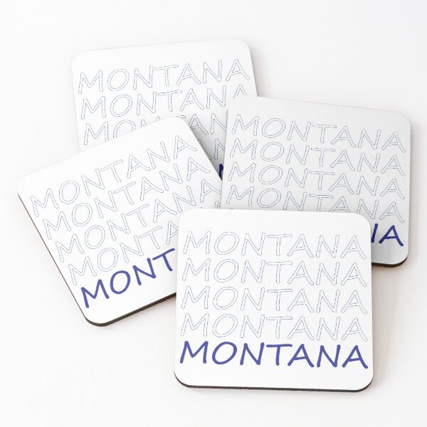 Artikelvorschau, Montana Repeating Blue Bold Großbuchstaben entworfen und verkauft von artbylukas.