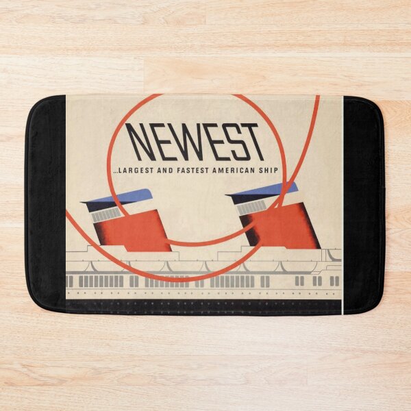 Item preview, United States Lines vintage travel poster designed and sold by stickart-marek.