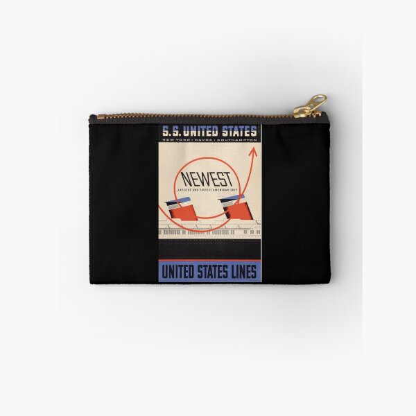 Item preview, United States Lines vintage travel poster designed and sold by stickart-marek.